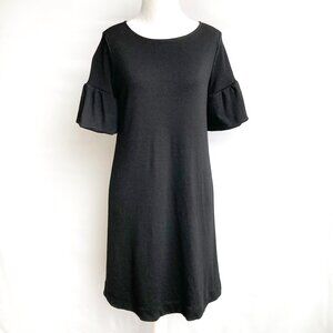 J. Crew Wool Dress with Flounce Sleeves